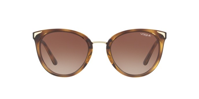 Sunglasses Vogue VO 5230S (W65613) color dark havana shape butterfly lenses brown gradient