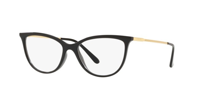 Eyeglasses Vogue VO 5239 (W44) color black shape cat eye lenses demo lens