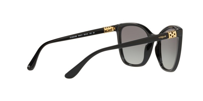 Sonnenbrillen Vogue VO 5243SB (W44/11) farbe black form schmetterling gläser grey gradient