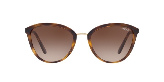 Sonnenbrillen Vogue VO 5270S (W65613) farbe dark havana form cat-eye gläser brown gradient