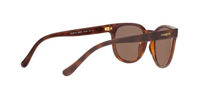 Sonnenbrillen Vogue VO 5271S (238673) farbe top dark havana/light brown form quadratisch gläser brown