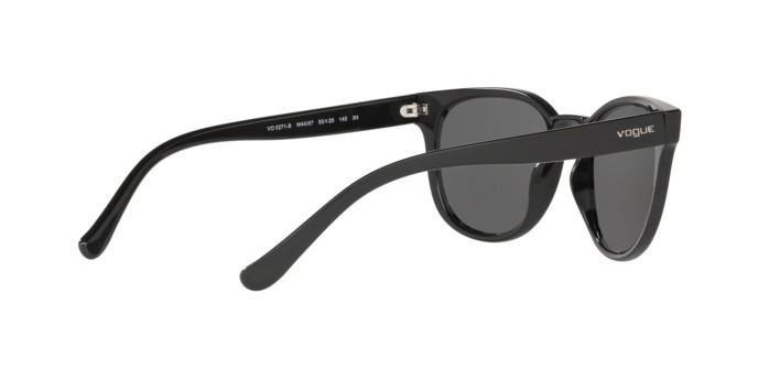 Occhiali da sole Vogue VO 5271S (W44/87) colore black forma quadrato lenti grey