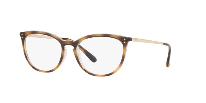 Brillen Vogue VO 5276 (1916) farbe top light havana/transparent form cat-eye gläser demo lens