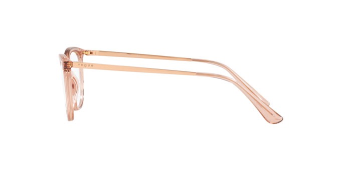 Brillen Vogue VO 5276 (2864) farbe transparent pink form cat-eye gläser demo lens