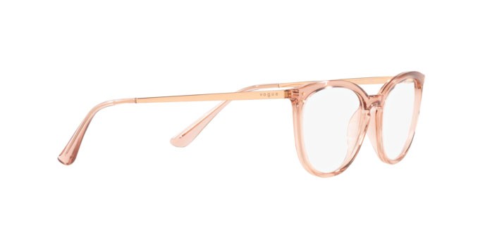 Brillen Vogue VO 5276 (2864) farbe transparent pink form cat-eye gläser demo lens