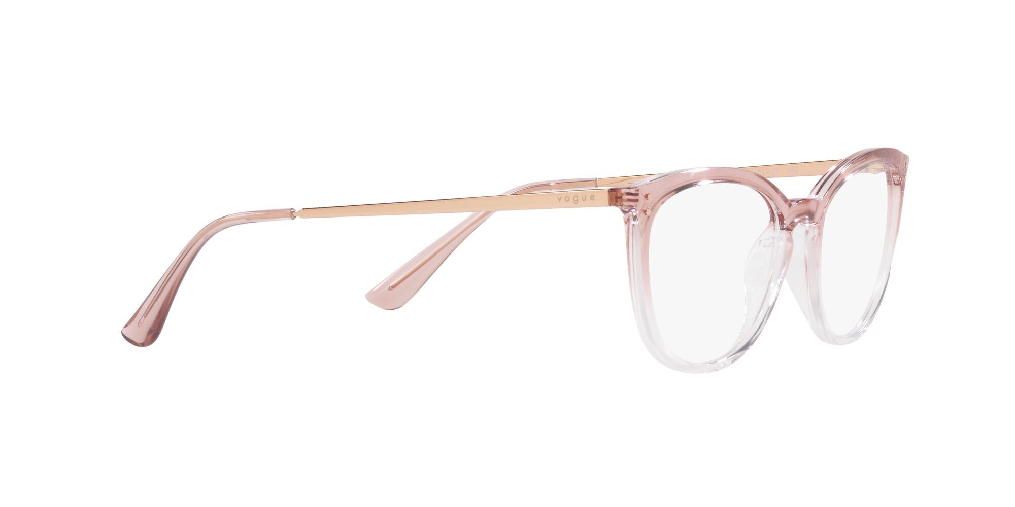 Eyeglasses Vogue VO 5276 (3034) color top gradient pink/crystal shape cat eye lenses lente demo