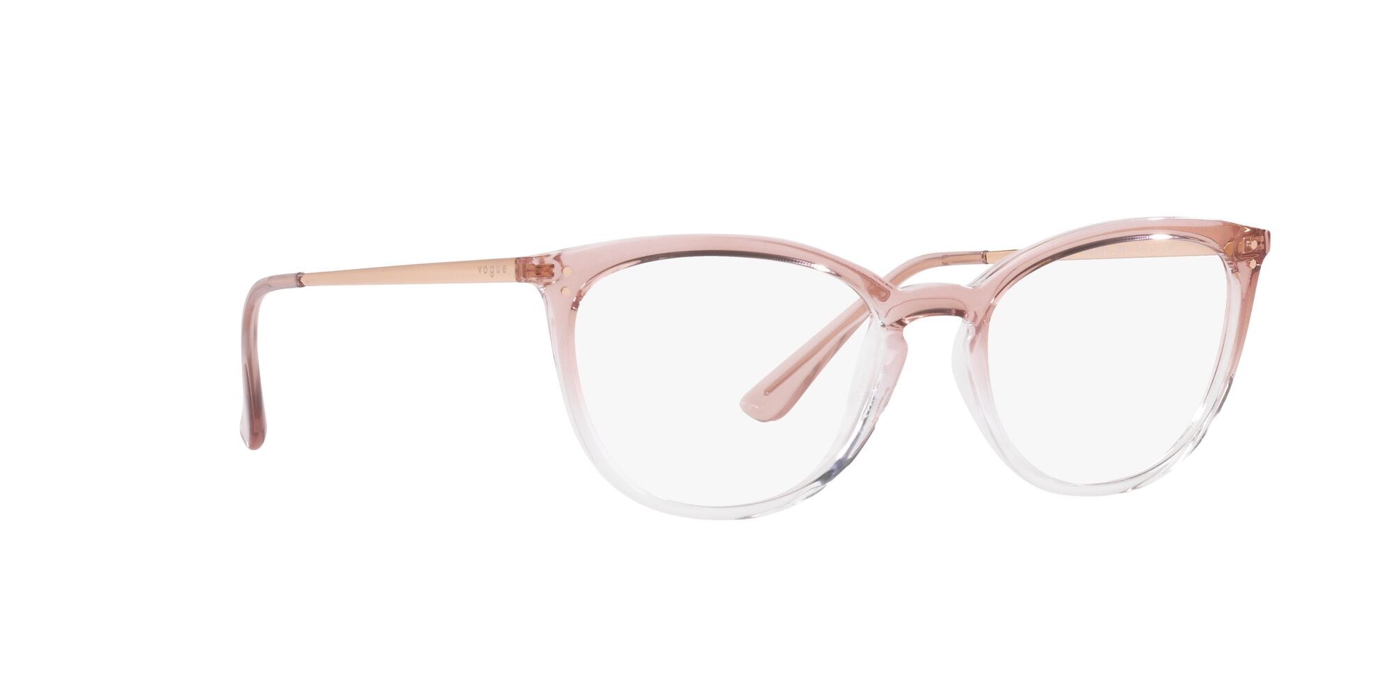 Eyeglasses Vogue VO 5276 (3034) color top gradient pink/crystal shape cat eye lenses lente demo