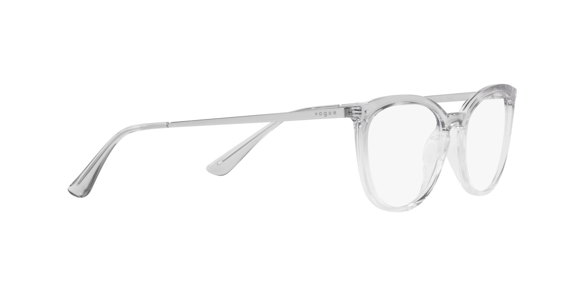Eyeglasses Vogue VO 5276 (3035) color top blu sfumato/crystal shape cat eye lenses lente demo