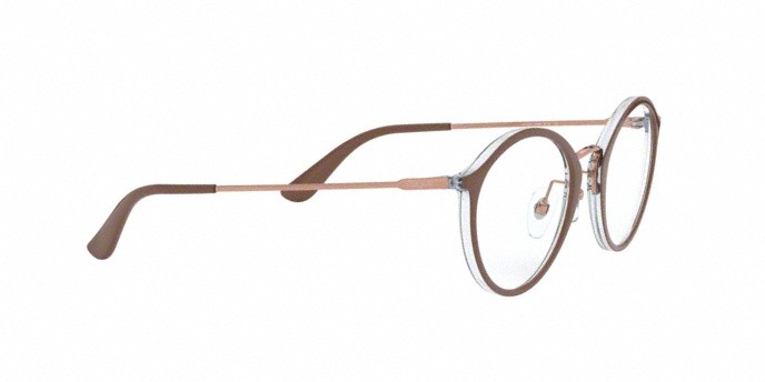 Brillen Vogue VO 5286 (2759) farbe top brown/azure form pantos gläser demo lens