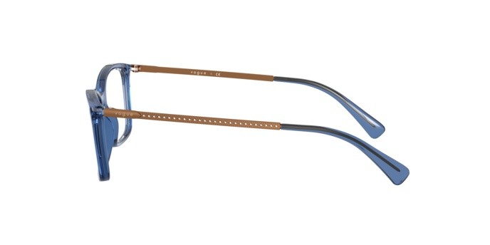 Brillen Vogue VO 5305B (2762) farbe transparent blue form quadratisch gläser demo lens