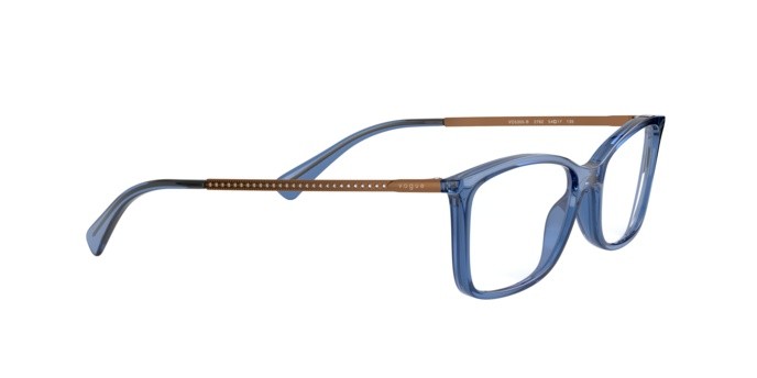 Brillen Vogue VO 5305B (2762) farbe transparent blue form quadratisch gläser demo lens