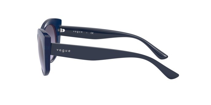 Sonnenbrillen Vogue VO 5312S (27964Q) farbe transparent blue form unregelmäßig gläser light violet gradient dark gre