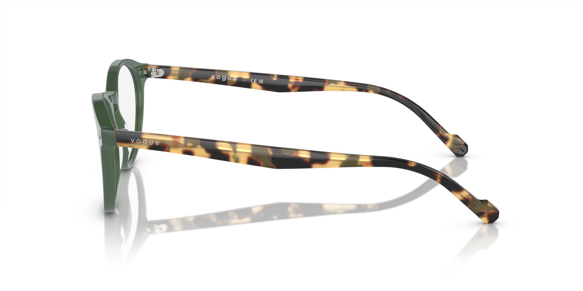Brillen Vogue VO 5326 (3092) farbe verde polvere form oval gläser lente demo