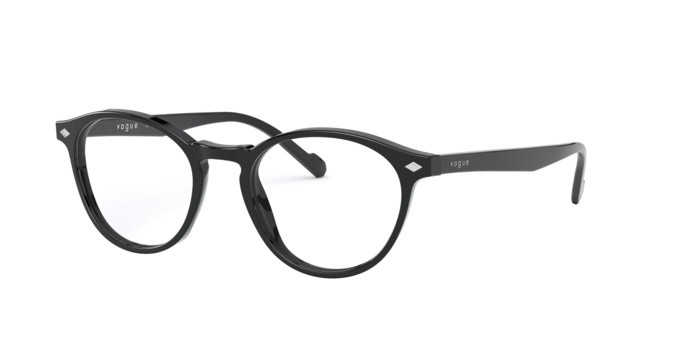Eyeglasses Vogue VO 5326 (W44) color black shape oval lenses demo lens