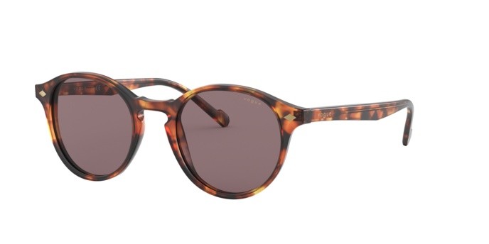 Sonnenbrillen Vogue VO 5327S (28197N) farbe havana honey form pantos gläser purple brown