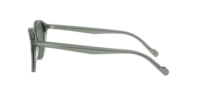 Occhiali da sole Vogue VO 5327S (282071) colore transparent grey forma pantos lenti dark green