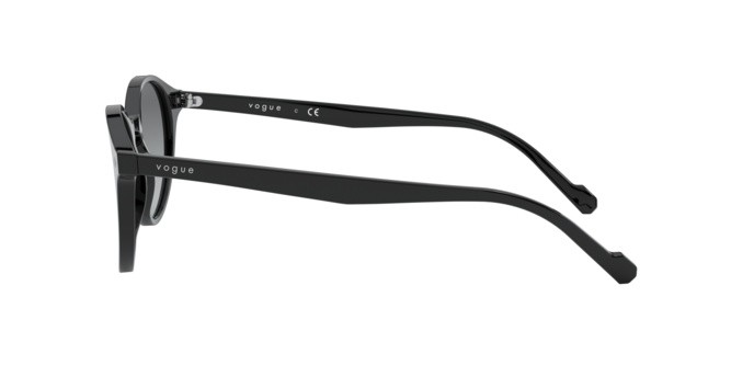 Occhiali da sole Vogue VO 5327S (W44/11) colore black forma pantos lenti grey gradient
