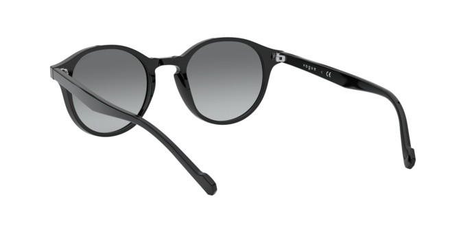 Occhiali da sole Vogue VO 5327S (W44/11) colore black forma pantos lenti grey gradient