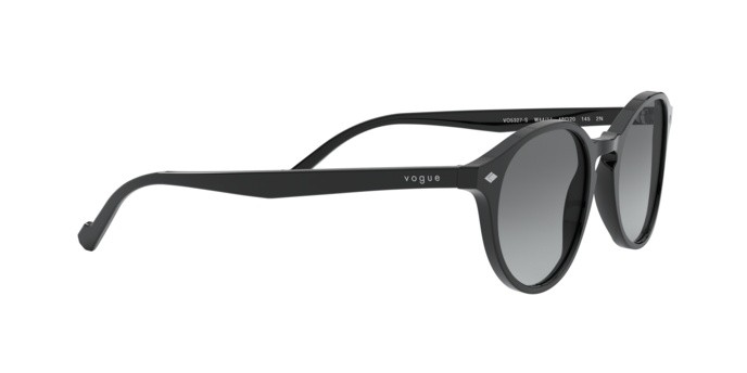 Occhiali da sole Vogue VO 5327S (W44/11) colore black forma pantos lenti grey gradient