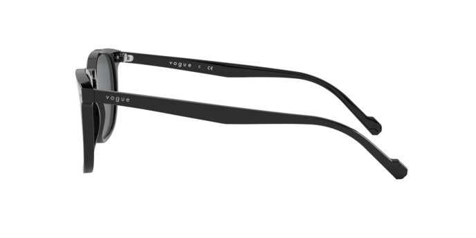 Occhiali da sole Vogue VO 5328S (W44/87) colore black forma quadrato lenti dark grey