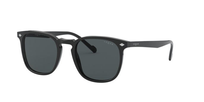 Occhiali da sole Vogue VO 5328S (W44/87) colore black forma quadrato lenti dark grey