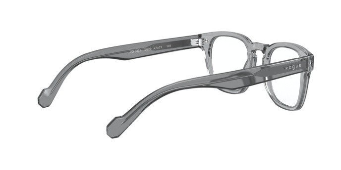 Brillen Vogue VO 5331 (2820) farbe grey transparent form quadratisch gläser demo lens
