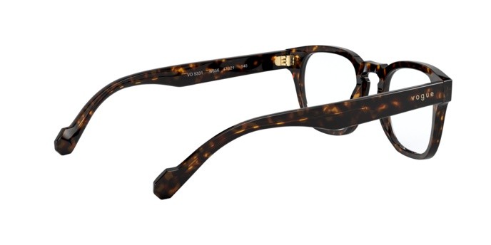 Brillen Vogue VO 5331 (W656) farbe dark havana form quadratisch gläser demo lens