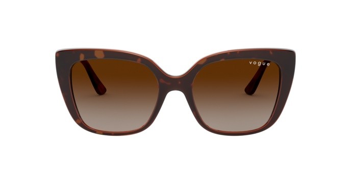 Sunglasses Vogue VO 5337S (238613) color dark havana shape square lenses brown gradient