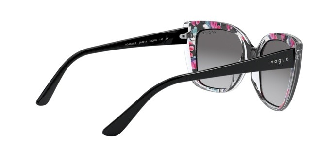 Occhiali da sole Vogue VO 5337S (283911) colore top black/serigraphy forma quadrato lenti grey gradient
