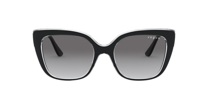 Occhiali da sole Vogue VO 5337S (283911) colore top black/serigraphy forma quadrato lenti grey gradient