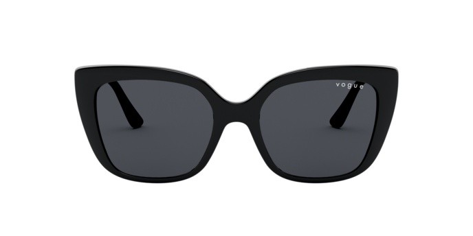 Occhiali da sole Vogue VO 5337S (W44/87) colore black forma quadrato lenti grey