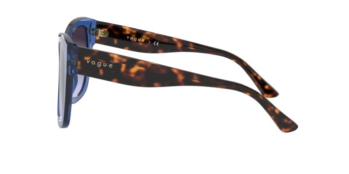 Sunglasses Vogue VO 5338S (28304Q) color transparent blue shape square lenses light violet gradient dark gre
