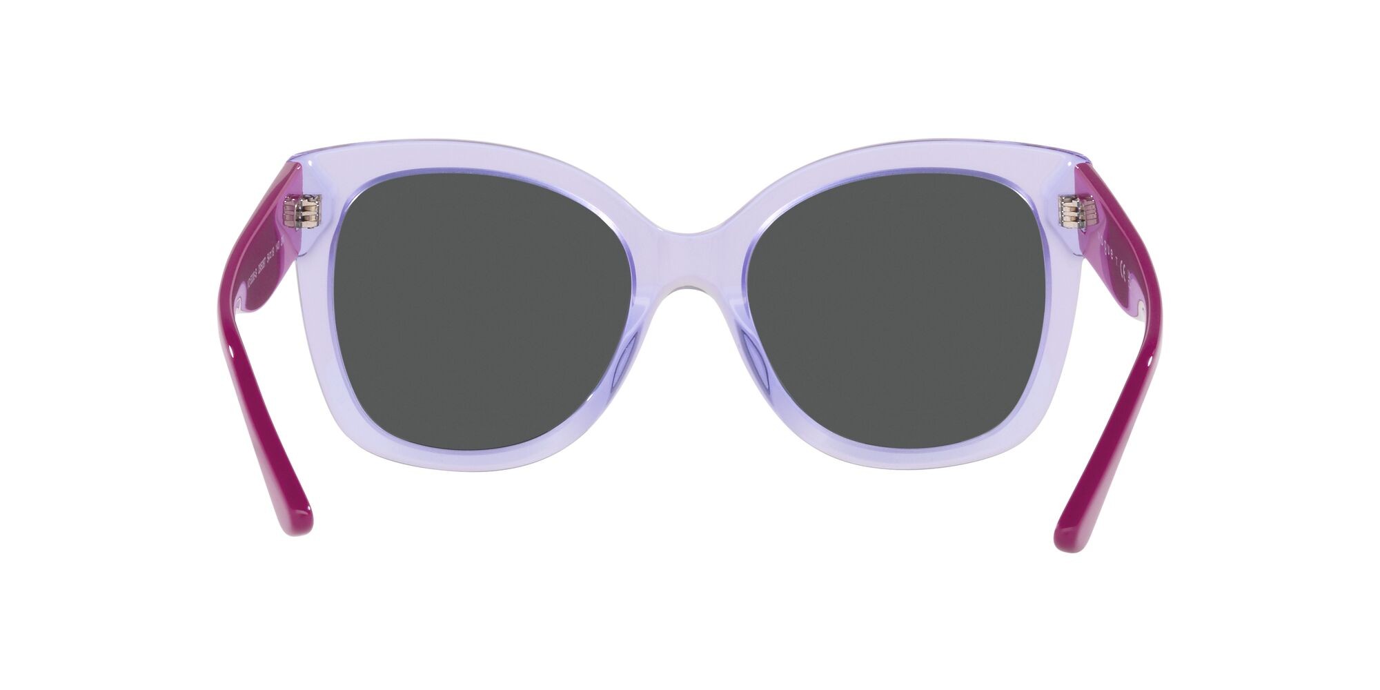 Sunglasses Vogue VO 5338S (295087) color lilla trasparente shape square lenses grigio scuro