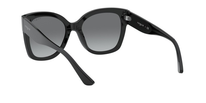 Sunglasses Vogue VO 5338S (W44/11) color black shape square lenses grey gradient