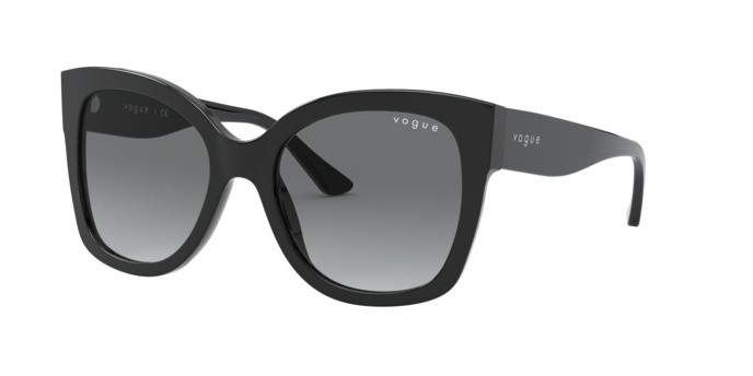 Sunglasses Vogue VO 5338S (W44/11) color black shape square lenses grey gradient