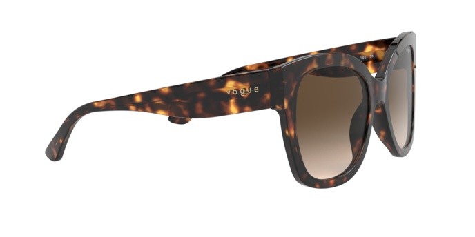 Sunglasses Vogue VO 5338S (W65613) color dark havana shape square lenses brown gradient