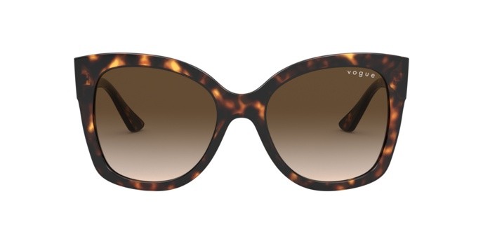Sunglasses Vogue VO 5338S (W65613) color dark havana shape square lenses brown gradient