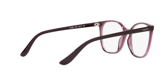 Eyeglasses Vogue VO 5356 (2761) color transparent purple shape square lenses demo lens
