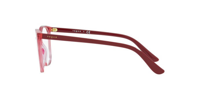 Brillen Vogue VO 5356 (2804) farbe transparent cherry form quadratisch gläser demo lens