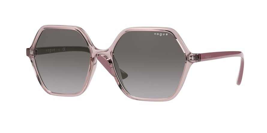 Sunglasses Vogue VO 5361S (28288H) color transparent pink shape irregular lenses violet gradient