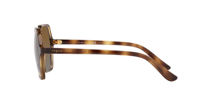 Sunglasses Vogue VO 5361S (W656T5) color dark havana shape irregular lenses polar brown gradient
