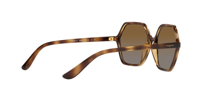 Sunglasses Vogue VO 5361S (W656T5) color dark havana shape irregular lenses polar brown gradient