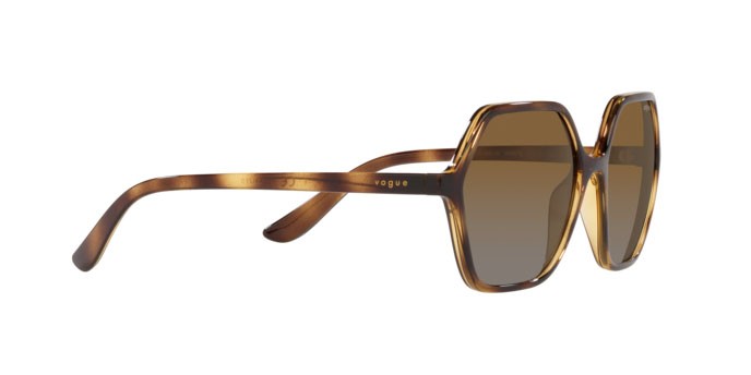 Sunglasses Vogue VO 5361S (W656T5) color dark havana shape irregular lenses polar brown gradient