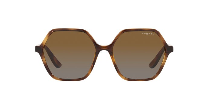 Sunglasses Vogue VO 5361S (W656T5) color dark havana shape irregular lenses polar brown gradient