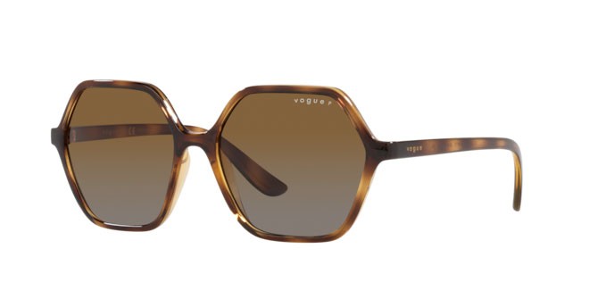 Sunglasses Vogue VO 5361S (W656T5) color dark havana shape irregular lenses polar brown gradient