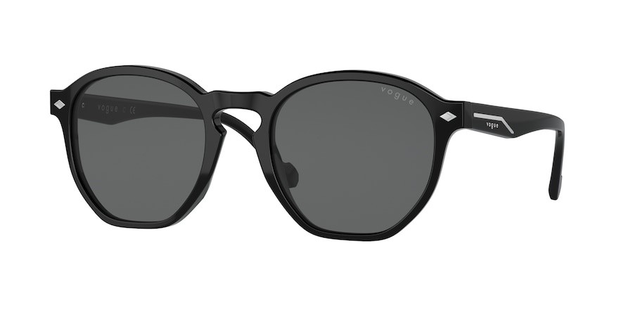 Sonnenbrillen Vogue VO 5368S (W44/87) farbe black form unregelmäßig gläser dark grey