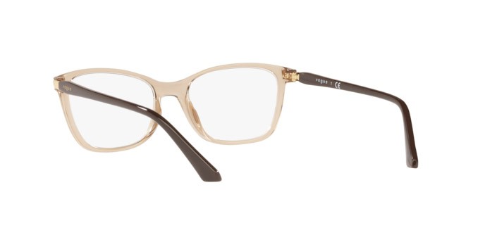 Eyeglasses Vogue VO 5378 (2826) color transparent brown shape square lenses demo lens