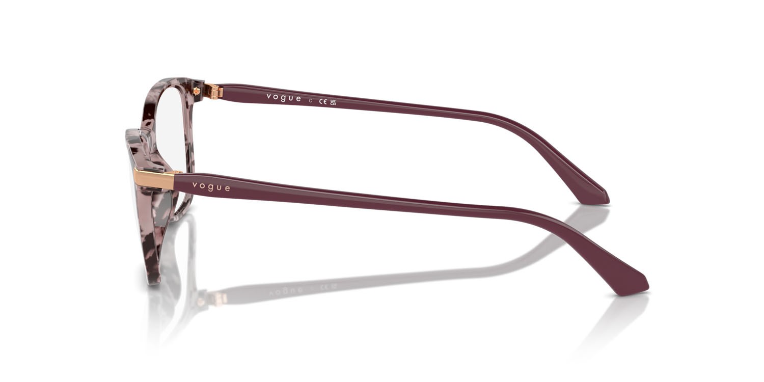 Eyeglasses Vogue VO 5378 (3150) color rosa tartarugato shape square lenses lente demo