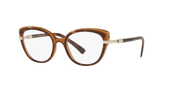 Brillen Vogue VO 5383B (2386) farbe top havana/light brown form schmetterling gläser demo lens