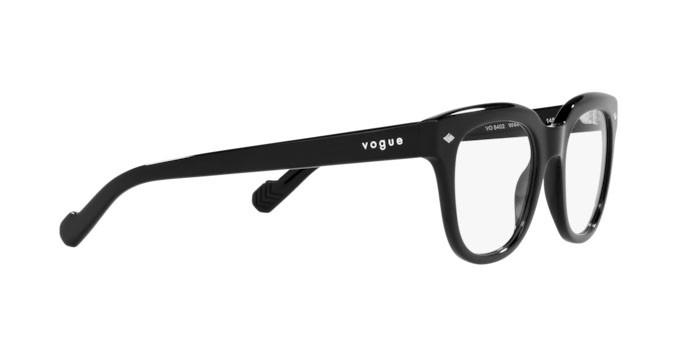 Brillen Vogue VO 5402 (W44) farbe black form quadratisch gläser demo lens